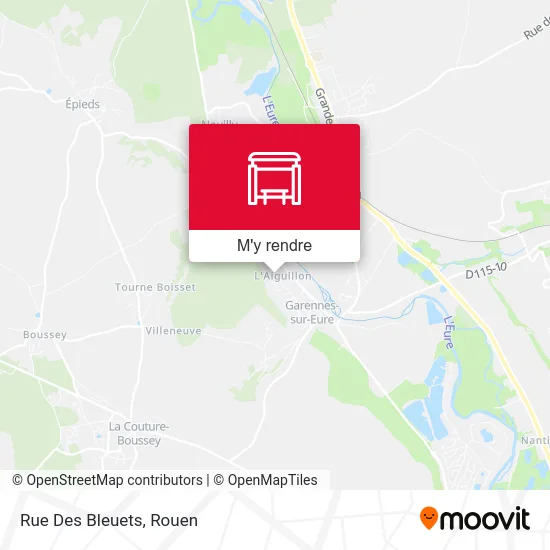 Rue Des Bleuets plan