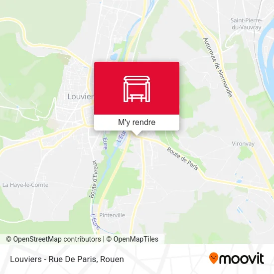 Louviers - Rue De Paris plan
