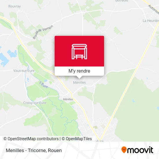 Menilles - Tricorne plan