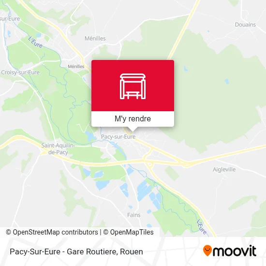 Pacy-Sur-Eure - Gare Routiere plan