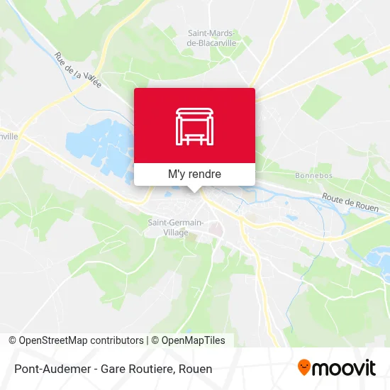 Pont-Audemer - Gare Routiere plan