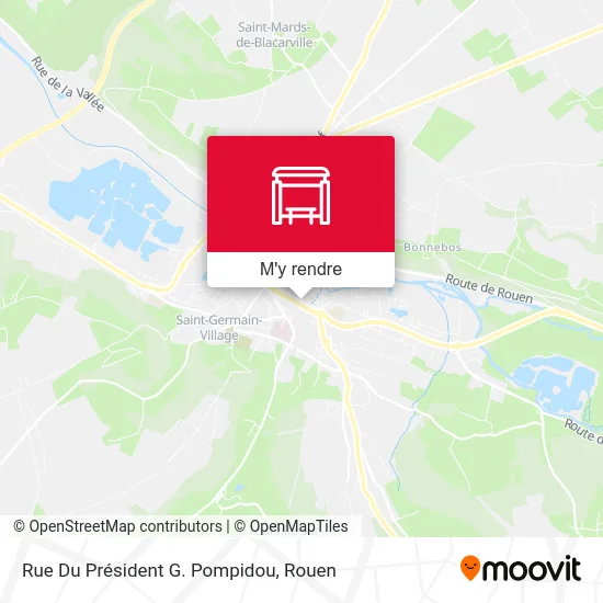 Rue Du Président G. Pompidou plan