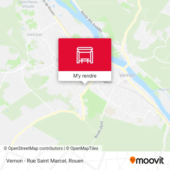 Vernon - Rue Saint Marcel plan