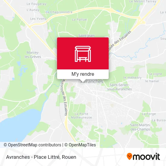 Avranches - Place Littré plan