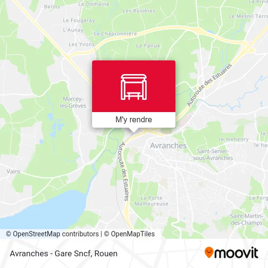 Avranches - Gare Sncf plan