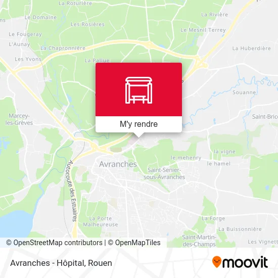 Avranches - Hôpital plan
