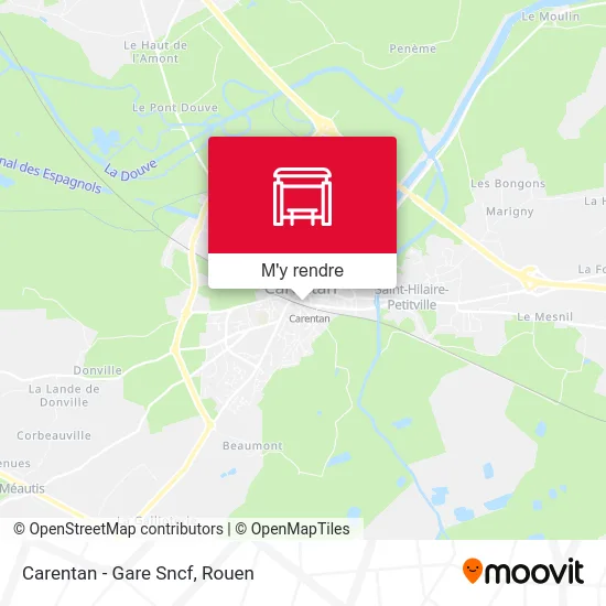 Carentan - Gare Sncf plan