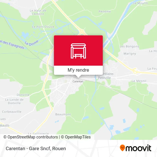 Carentan - Gare Sncf plan