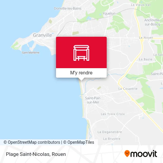 Plage Saint-Nicolas plan