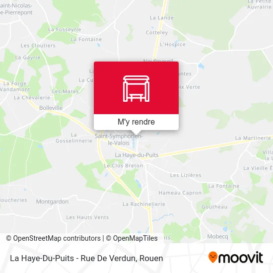 La Haye-Du-Puits - Rue De Verdun plan