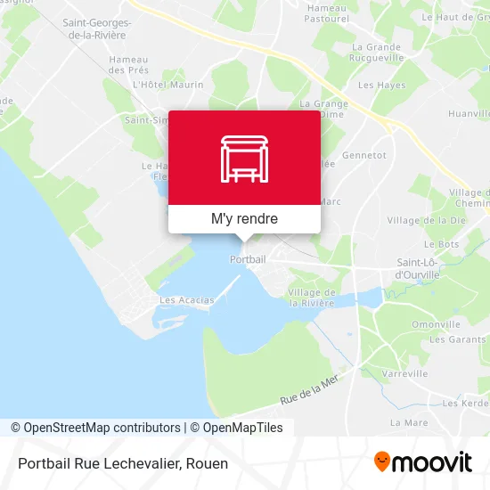 Portbail Rue Lechevalier plan