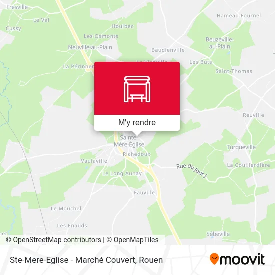 Ste-Mere-Eglise - Marché Couvert plan