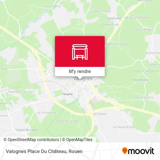 Valognes Place Du Château plan