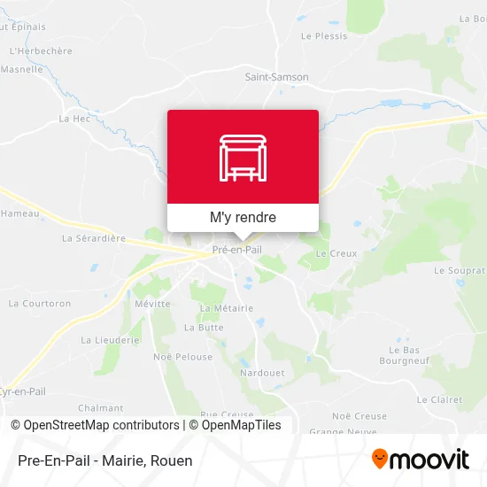 Pre-En-Pail - Mairie plan