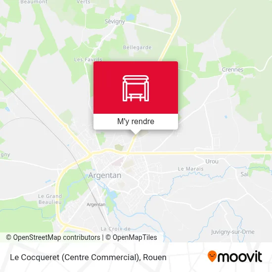 Le Cocqueret (Centre Commercial) plan