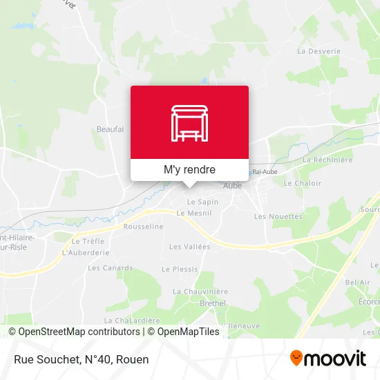 Rue Souchet, N°40 plan