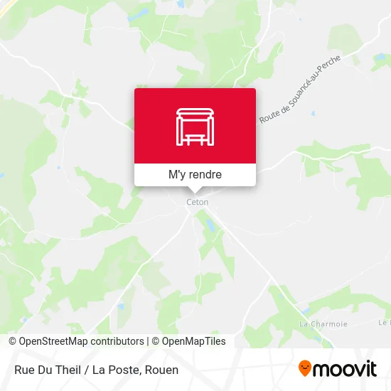 Rue Du Theil / La Poste plan