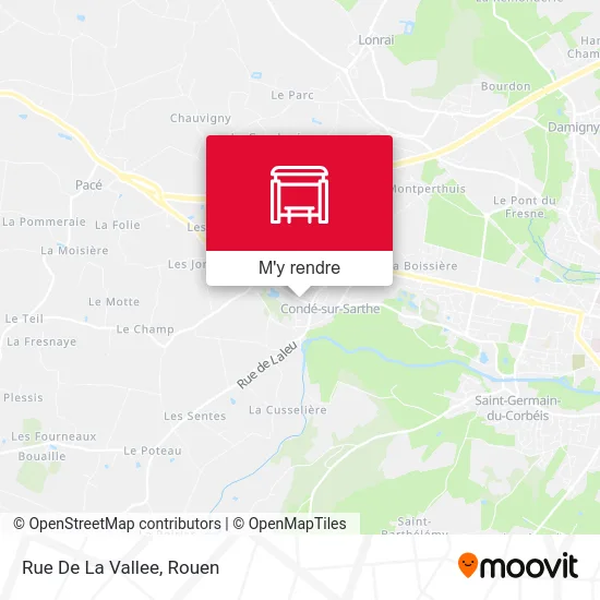 Rue De La Vallee plan