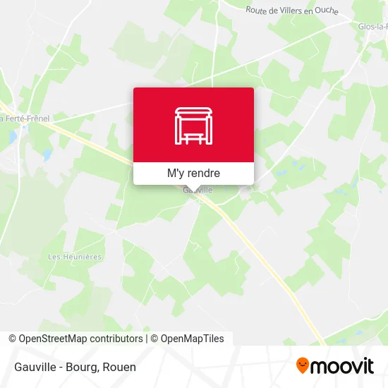 Gauville - Bourg plan