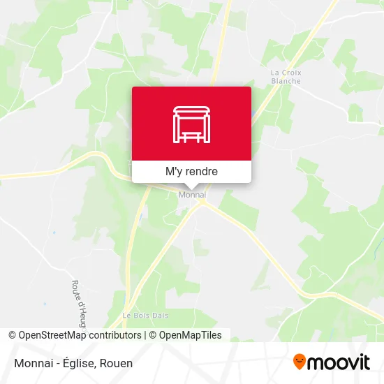 Monnai - Église plan