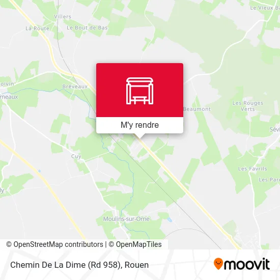 Chemin De La Dime (Rd 958) plan