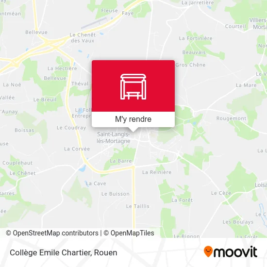 Collège Emile Chartier plan
