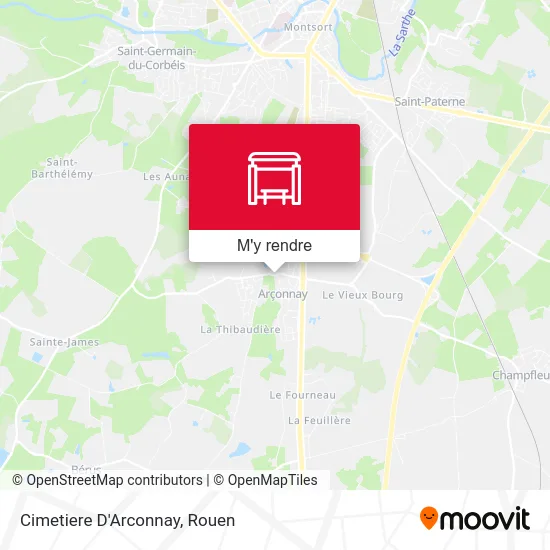 Cimetiere D'Arconnay plan