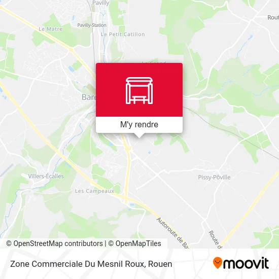 Zone Commerciale Du Mesnil Roux plan