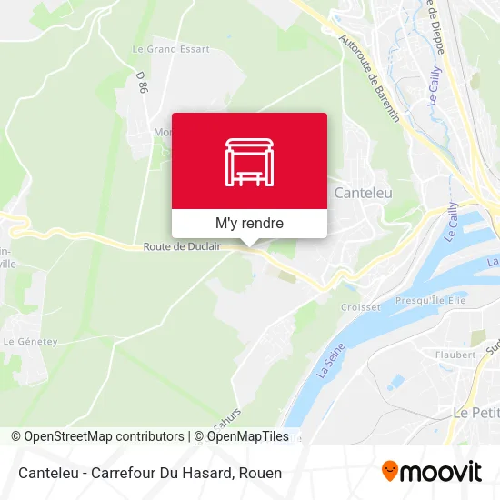 Canteleu - Carrefour Du Hasard plan