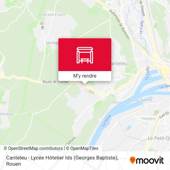 Canteleu - Lycée Hôtelier Ids (Georges Baptiste) plan