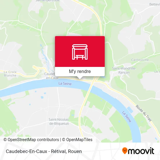 Caudebec-En-Caux - Rétival plan