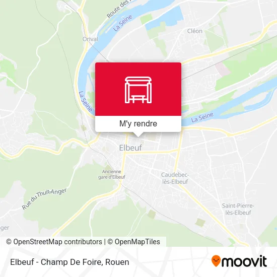 Elbeuf - Champ De Foire plan