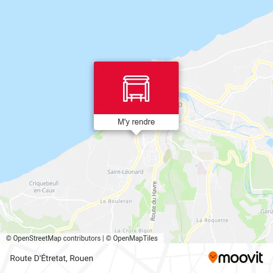 Route D'Étretat plan