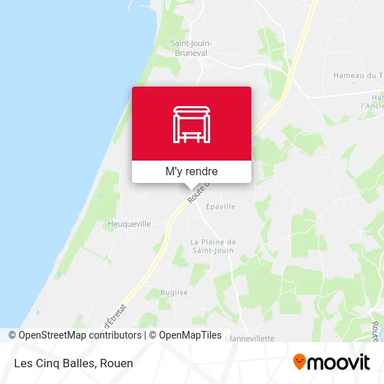 Les Cinq Balles plan