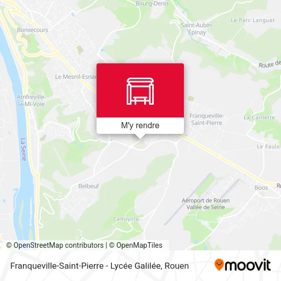Franqueville-Saint-Pierre - Lycée Galilée plan