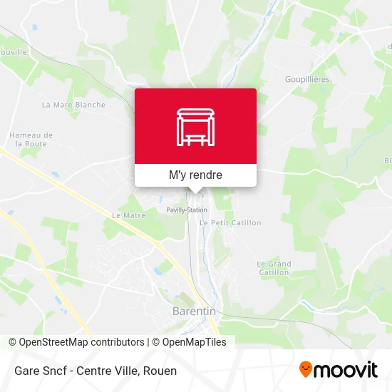 Gare Sncf - Centre Ville plan