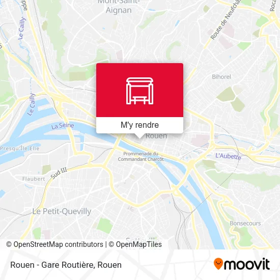 Rouen - Gare Routière plan