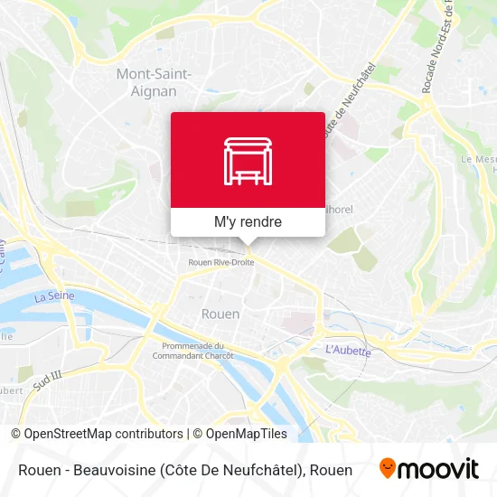 Rouen - Beauvoisine (Côte De Neufchâtel) plan