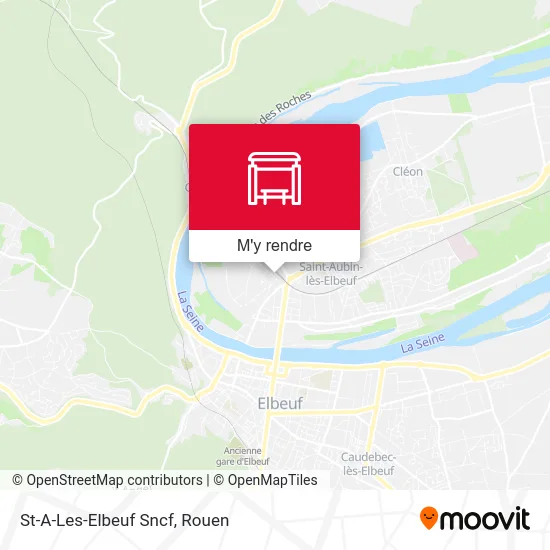 St-A-Les-Elbeuf Sncf plan