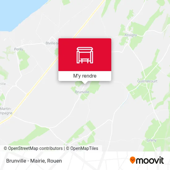 Brunville - Mairie plan