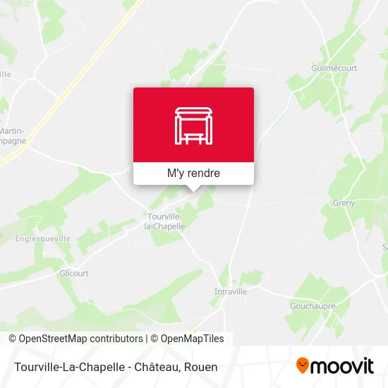 Tourville-La-Chapelle - Château plan