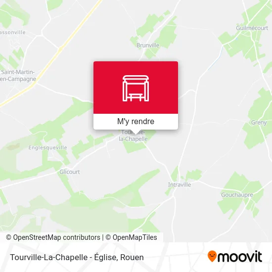 Tourville-La-Chapelle - Église plan