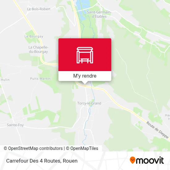 Carrefour Des 4 Routes plan