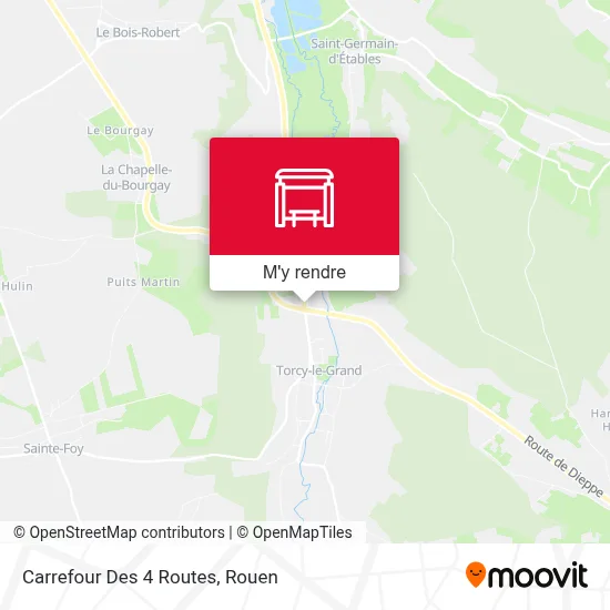 Carrefour Des 4 Routes plan