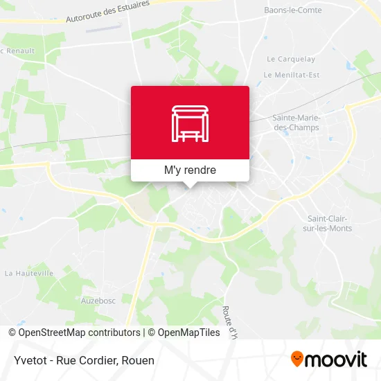 Yvetot - Rue Cordier plan