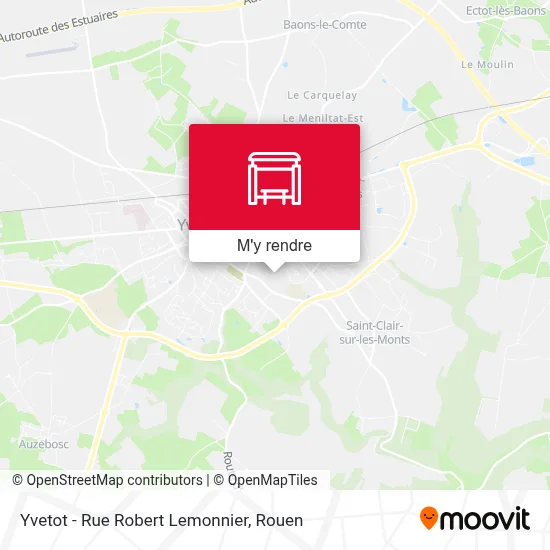Yvetot - Rue Robert Lemonnier plan