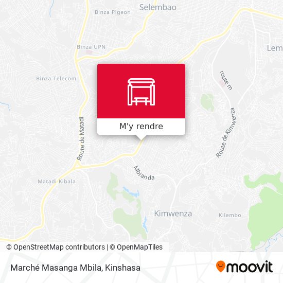 Marché Masanga Mbila plan