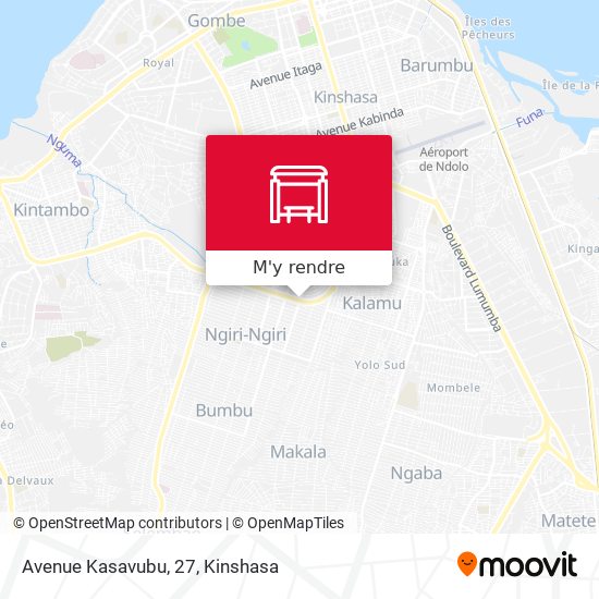 Avenue Kasavubu, 27 plan