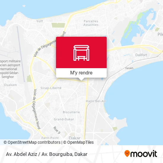 Av. Abdel Aziz / Av. Bourguiba plan