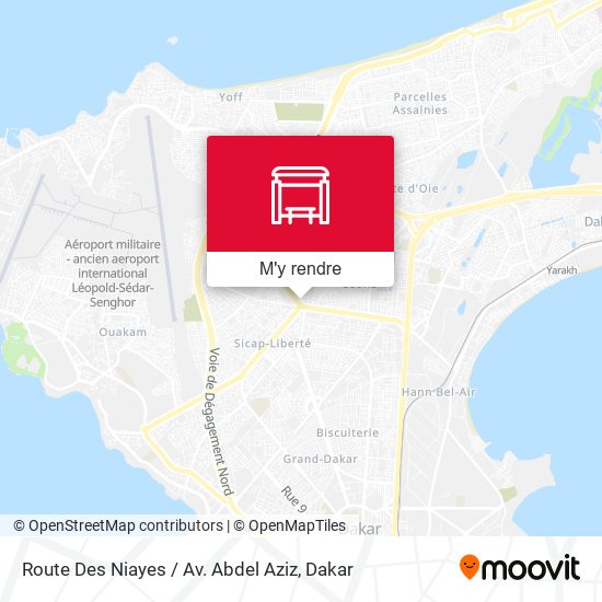 Route Des Niayes / Av. Abdel Aziz plan